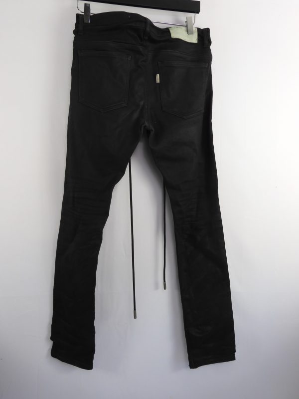 Off-White C/O Virgil Abloh Waxed Jeans, Size 31". - Image 3