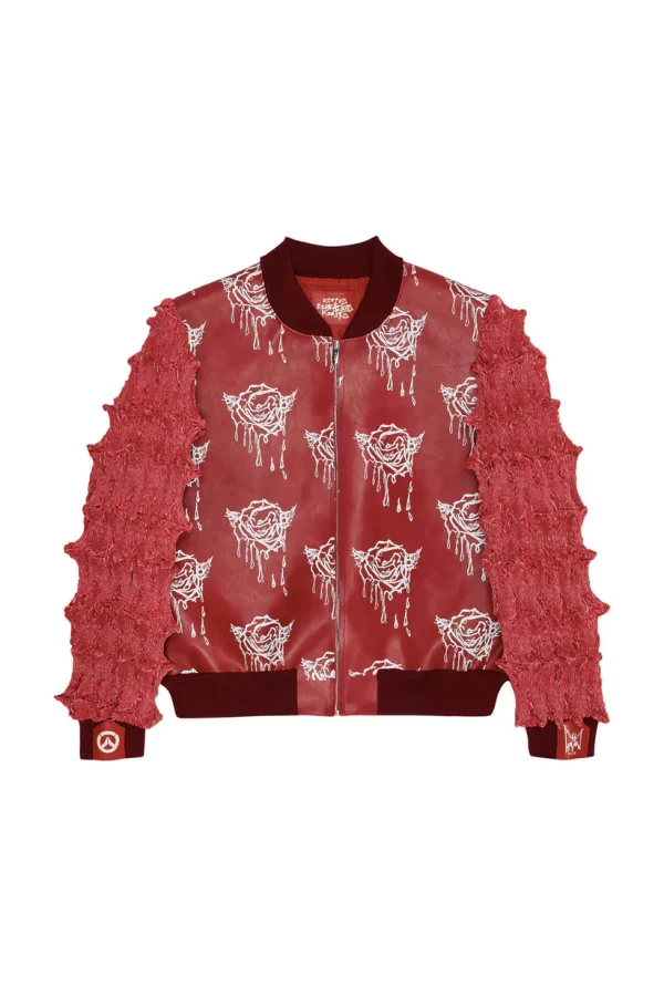 MJB Marc Jacques Burton Kiriko Everyday Spiked Bomber Jacket, Size S, online price £2350