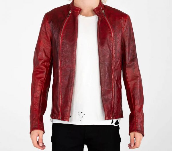 MJB Marc Jacques Burton Slim Fit Biker Jacket, Size 46 S, Online price £900.