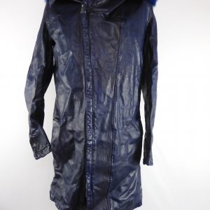Decorum Leather Coat, Flash Bulb, Size XL