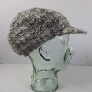 Chanel Tweed Newspaper Boy Cap Size M Vinatge