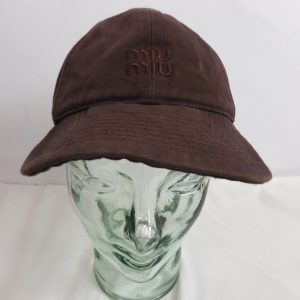 Miu Miu Monogram Baseball Cap, Size S Adjustable
